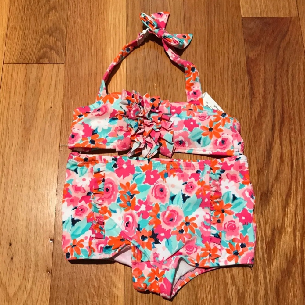 Janie and Jack Floral Bikini